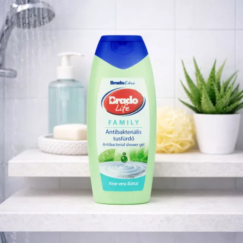 Bradolife antibakteriális tusfürdő 400 ml Family