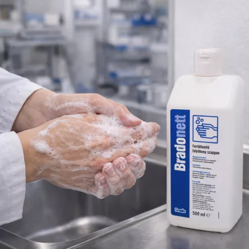 Bradonett fertőtlenítő folyékony szappan 500 ml utántöltő
