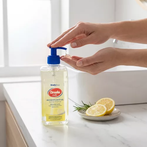 Bradolife illatosított kézfertőtlenítő gél 500 ml, többféle illat
