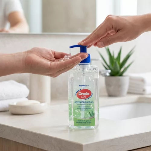 Bradolife kézfertőtlenítő gél 500 ml aloe vera