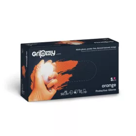 Gripzzly narancs nitril kesztyű 50 db S méret