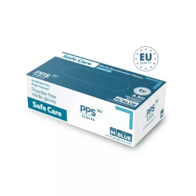 PPS Safe Care kék púdermentes nitril kesztyű 3,5 g 100 db