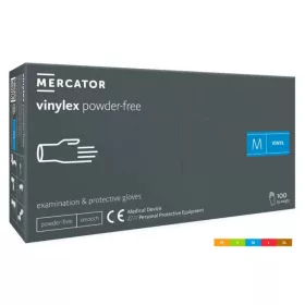 Vinylex áttetsző púdermentes vinyl vizsgálókesztyű