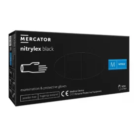 Nitrylex fekete púdermentes nitril vizsgálókesztyű