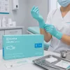 Nitrylex zöld púdermentes nitril vizsgálókesztyű