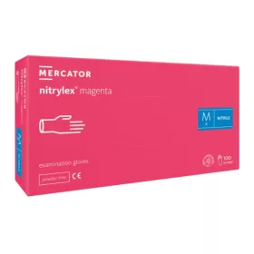 Nitrylex magenta púdermentes nitril vizsgálókesztyű