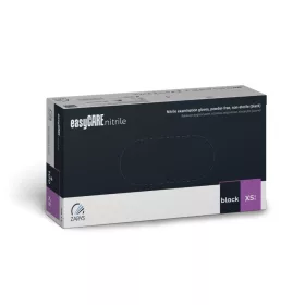 EasyCare fekete púdermentes nitril kesztyű 3,5 g 100 db XS méret