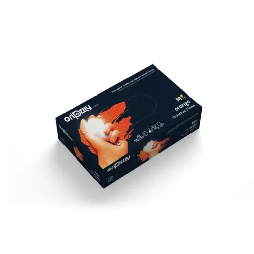 Gripzzly narancs nitril kesztyű 50 db XL méret