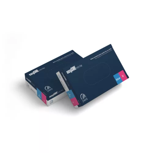 EasyCare kék púdermentes nitril kesztyű 3,5 g 100 db L méret