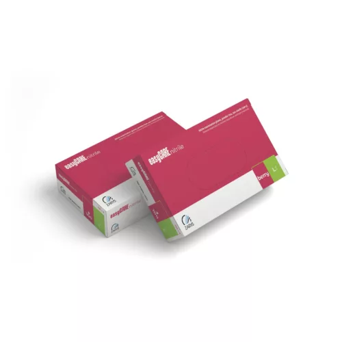 EasyCare Berry málnaszínű púdermentes nitril kesztyű 3,5 g 100 db