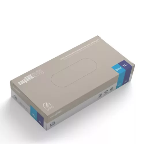 EasyCare Long kék púdermentes nitril kesztyű 3,5 g 100 db L méret