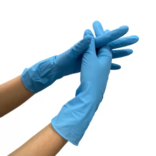 EasyCare Long kék púdermentes nitril kesztyű 3,5 g 100 db