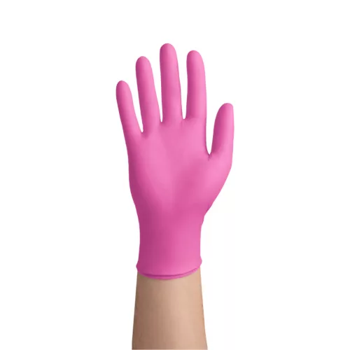 EasyCare Pink rózsaszín púdermentes nitril kesztyű 3,5 g 100 db L méret