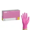 EasyCare Pink rózsaszín púdermentes nitril kesztyű 3,5 g 100 db L méret