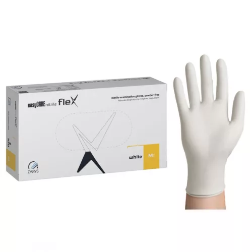 EasyCare Flex fehér púdermentes nitril kesztyű 3 g 100 db