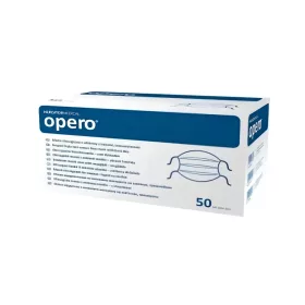 Opero szájmaszk ECO, 3 rétegű flíz, megkötős, kék 50 db